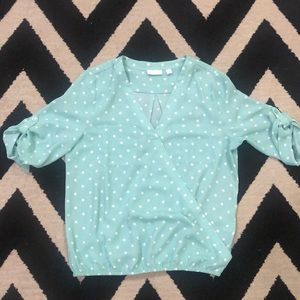 Real polka dot blouse